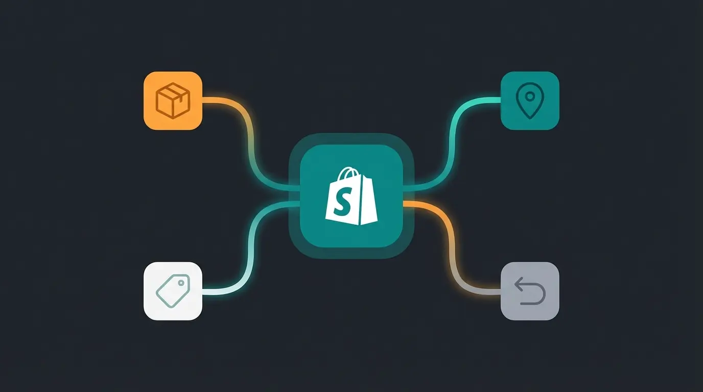 Shopify fulfillment app ecosystem showing integrations for shipping, tracking, inventory, and returns