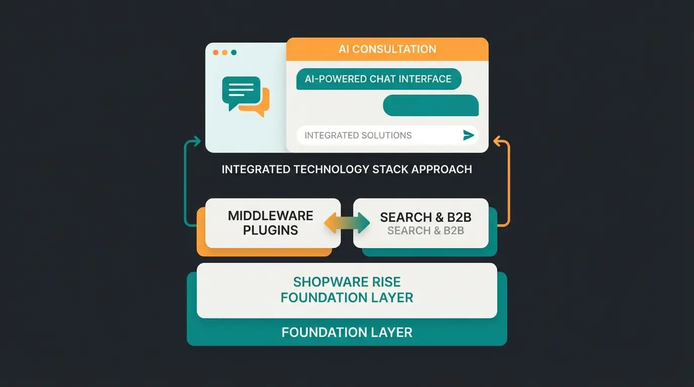 Smart Rise stack implementation showing layered technology approach