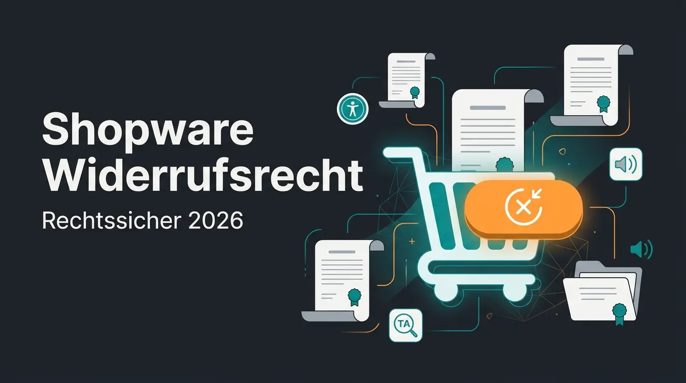 Shopware Widerrufsrecht: Widerrufsbutton, EAA-Barrierefreiheit und Retourenreduzierung 2026