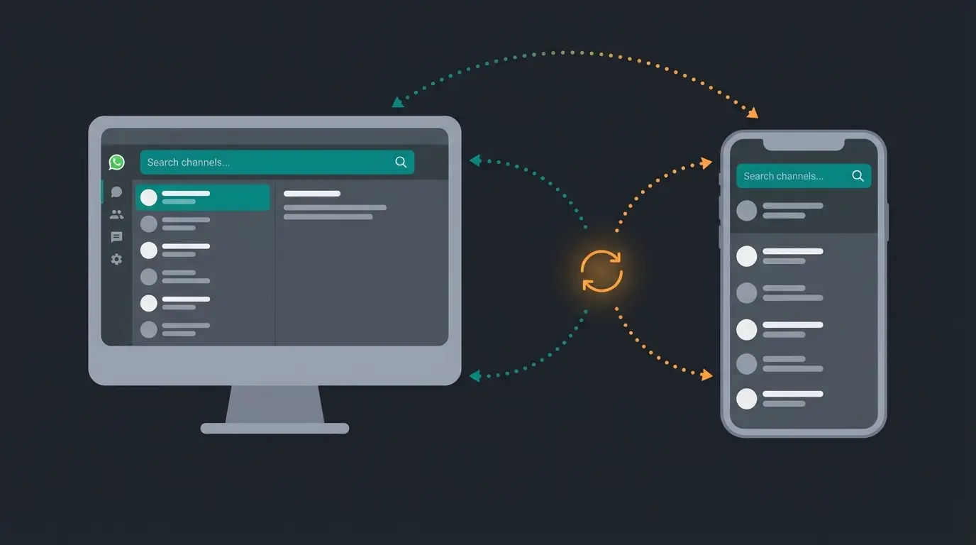 WhatsApp Desktop Kanal-Suche Schritt-für-Schritt Anleitung