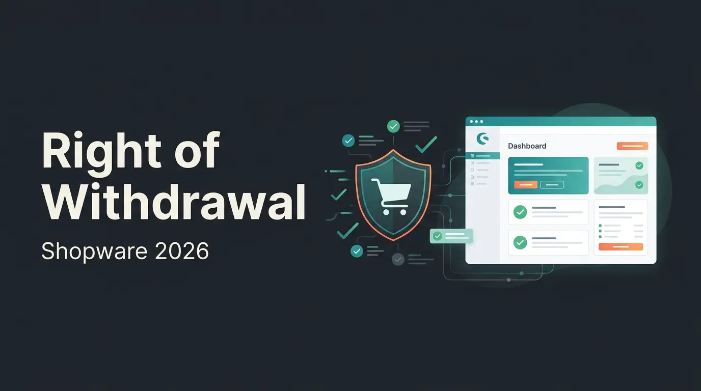 Shopware right of withdrawal legal compliance setup for 2026 with withdrawal button and EAA requirements