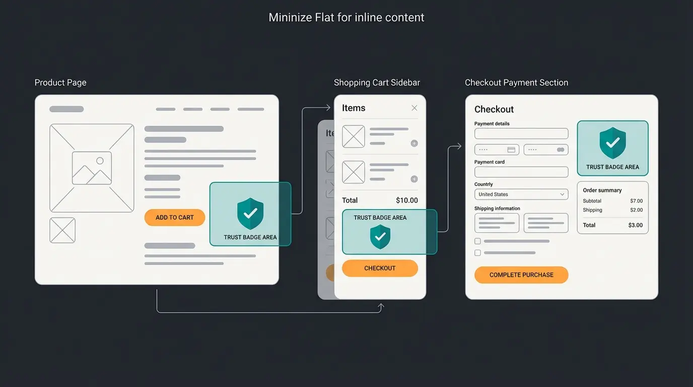 Optimale Platzierung von Trust-Elementen auf einer Shopware-Produktseite